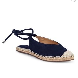NWT! Schutz Navy Laba Leather Espadrilles | Size 6
